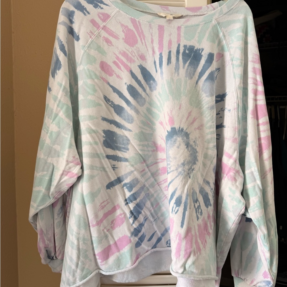Terra & Sky Pastel Tie-Dye Top